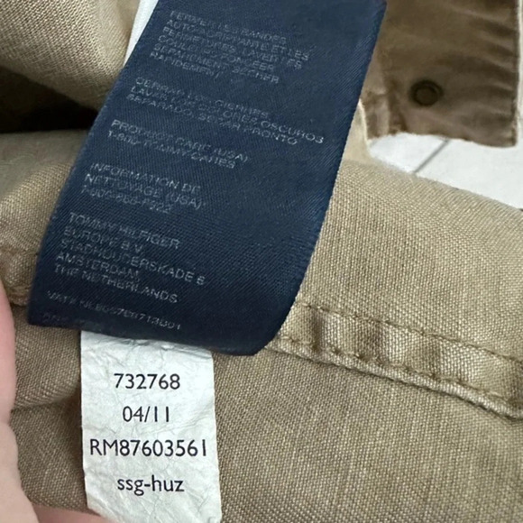 Vintage Y2K Tommy Hilfiger Women’s Military Tan Button Down Jacket Size Medium M - Picture 8 of 10